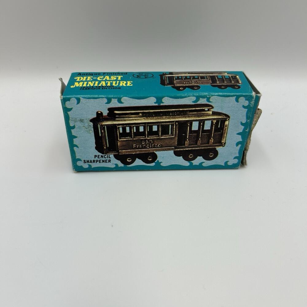 Vintage San Francisco Cable Car Trolly Die-Cast Miniature Pencil Sharpener